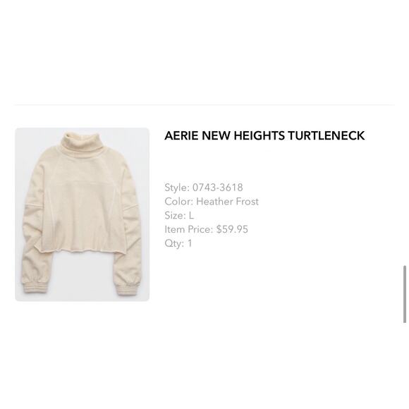 Aerie new heights turtleneck - Picture 1 of 3